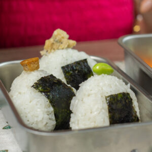 3 origini balls in a lunch box