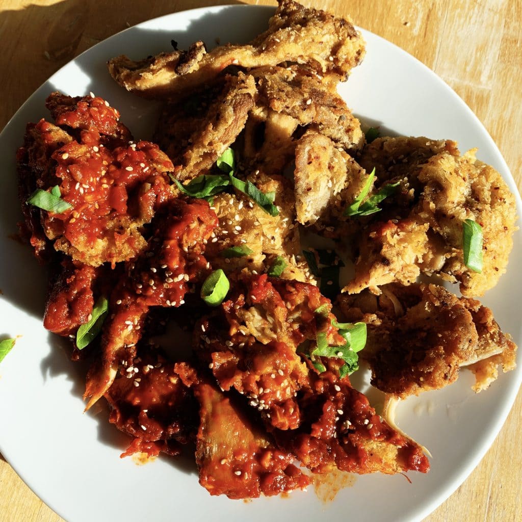 Korean Fried Oyster Mushroom Veggie Anh