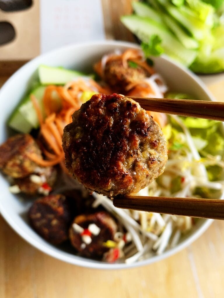 Vietnamese Rice Noodles Bowl - Bun cha