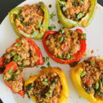 Stuffed Bell Peppers with Lentils