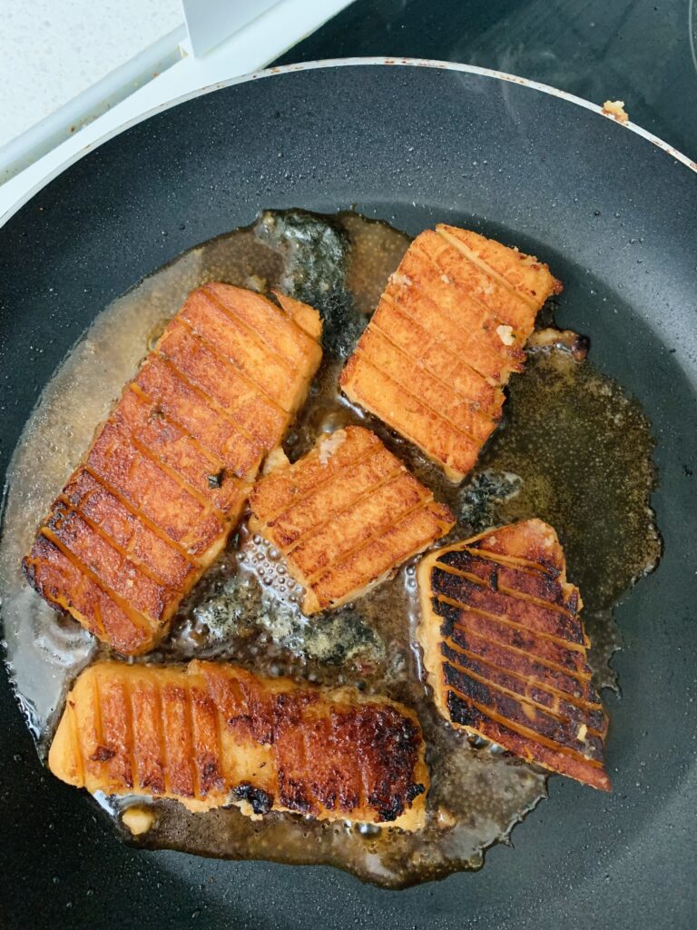 Red Lentil Salmon Realistic