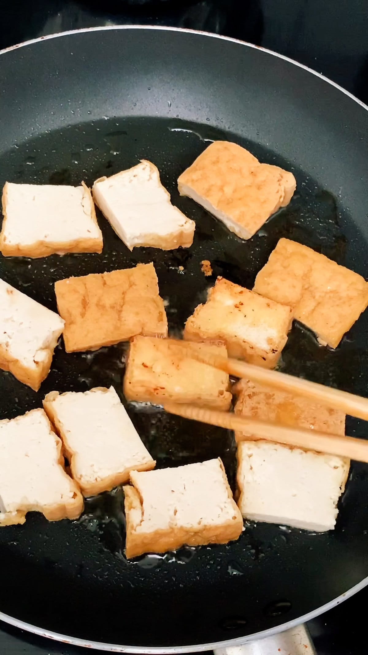 Fry tofu