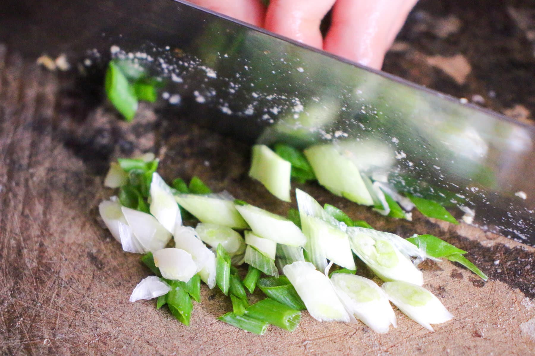Cut green onion