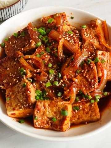 Korean braised tofu