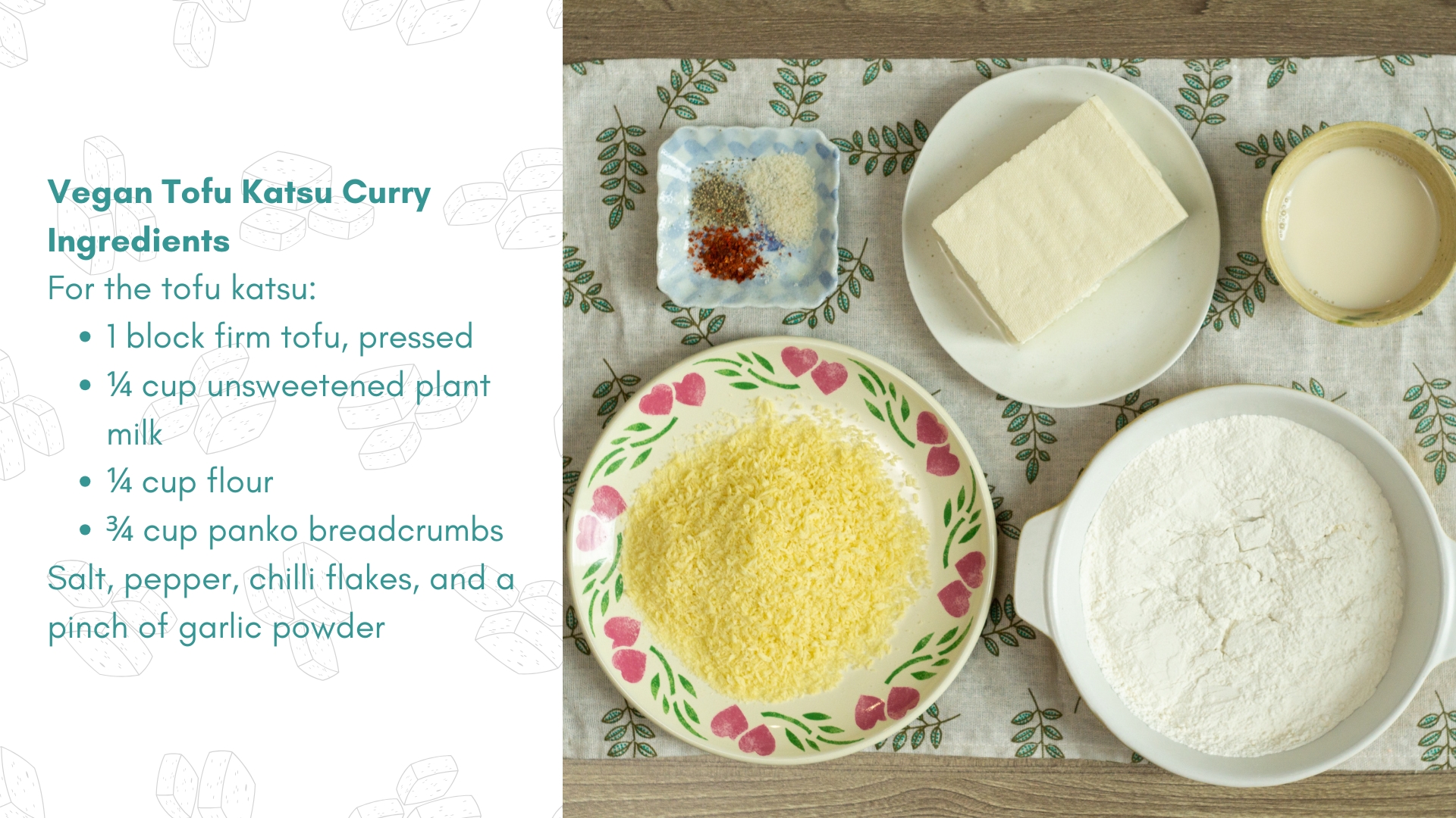 tofu katsu ingredients