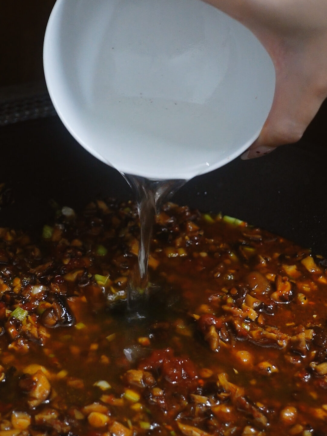 Add sauce ingredients