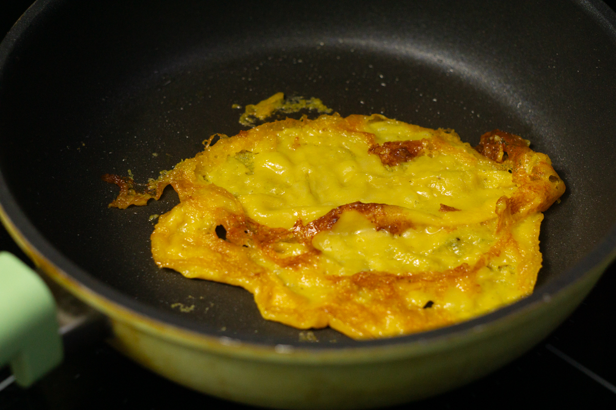 scramble version of vegan mung bean egg