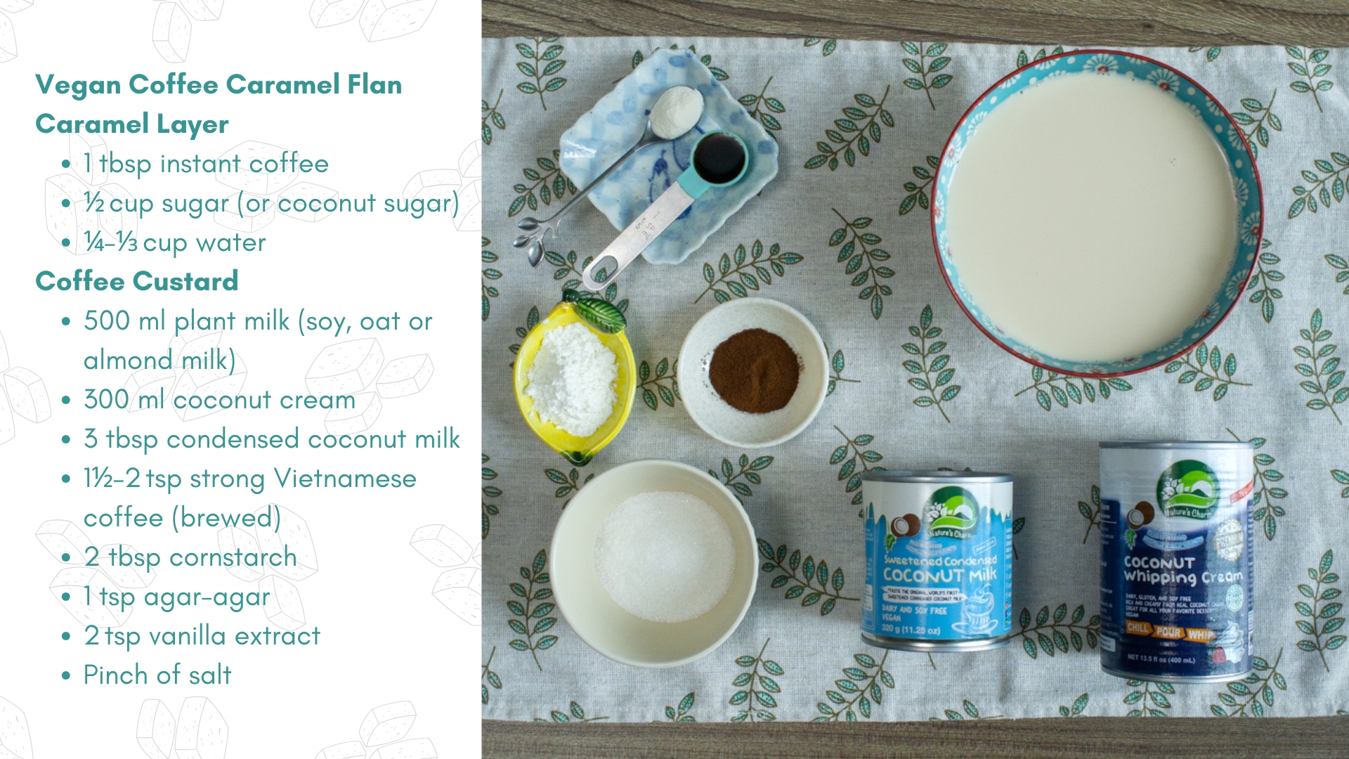 list of ingredients