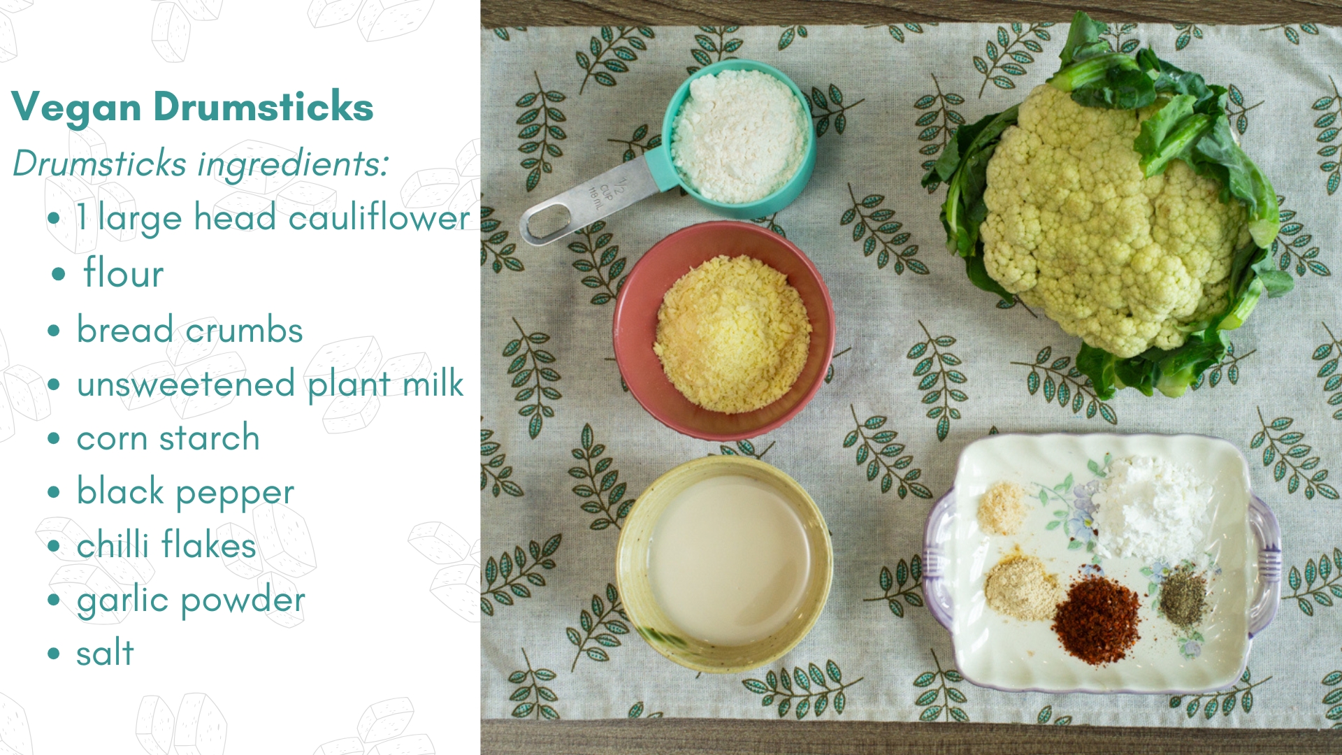 list of ingredients
