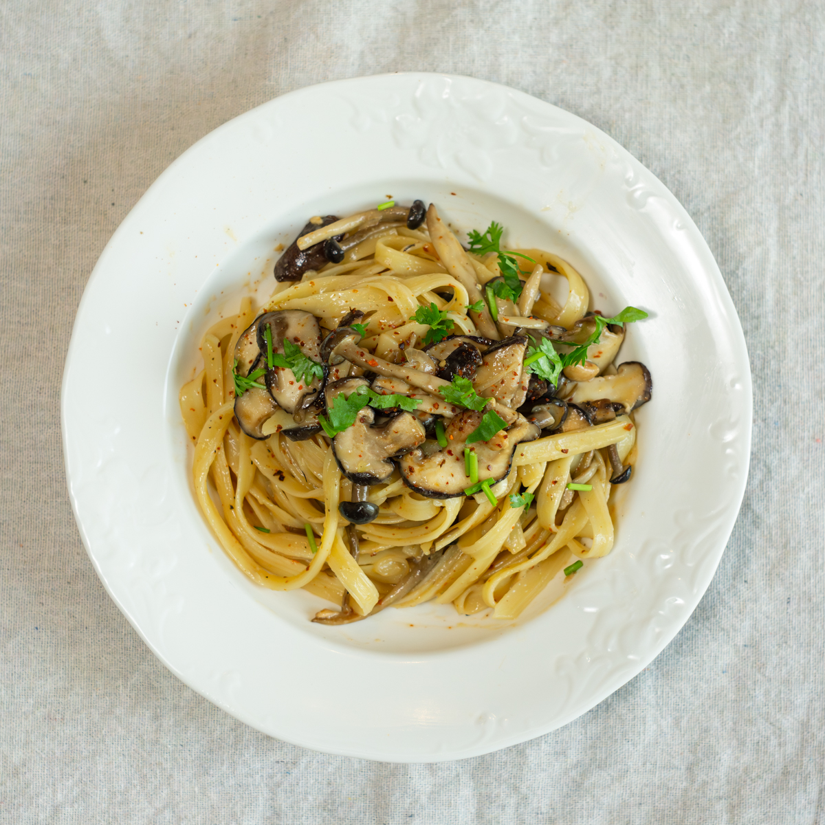 miso mushroom pasta