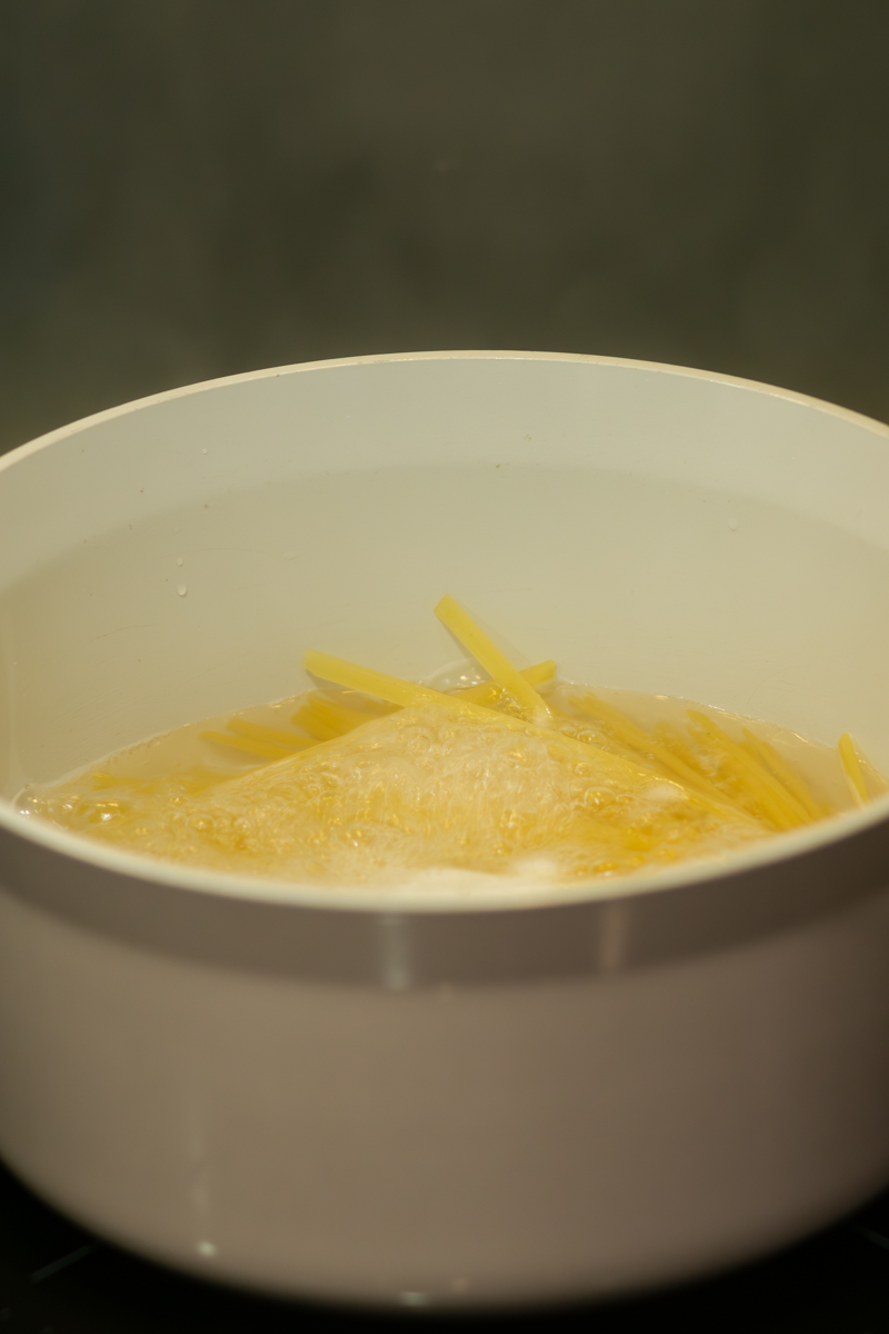 boiling the pasta