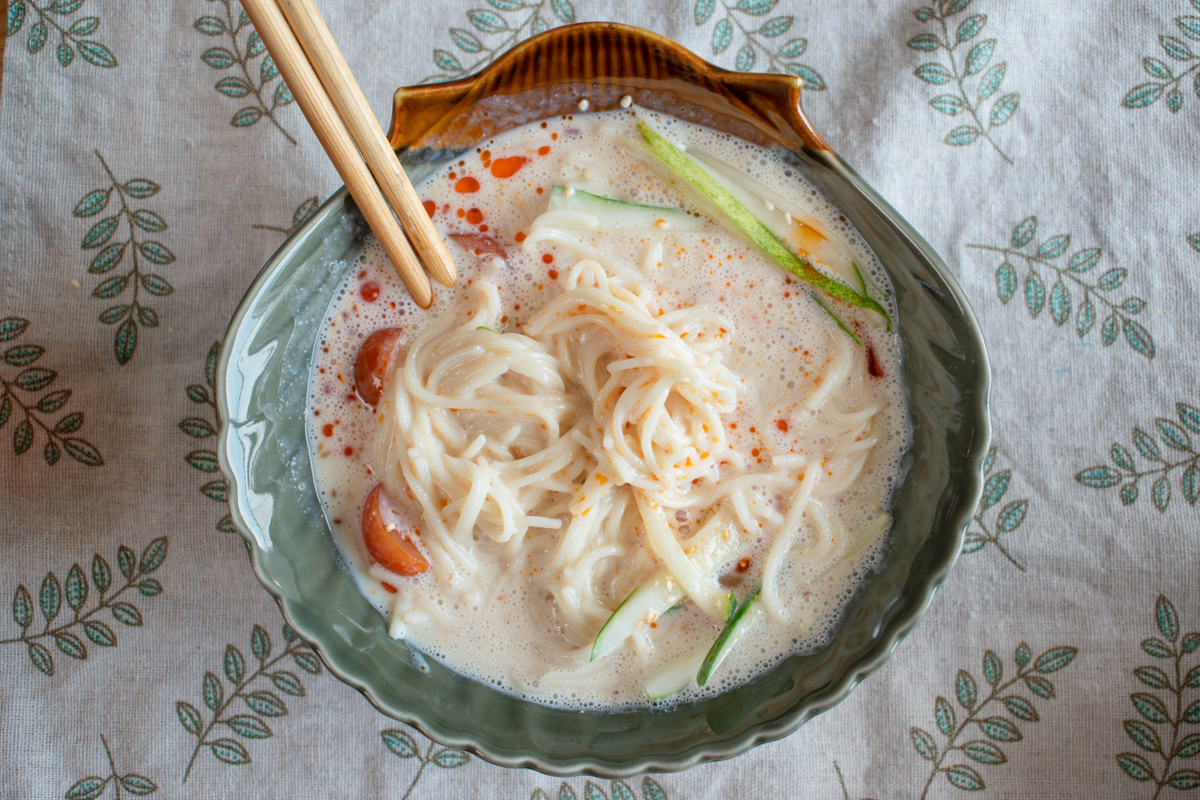 soy milk noodles