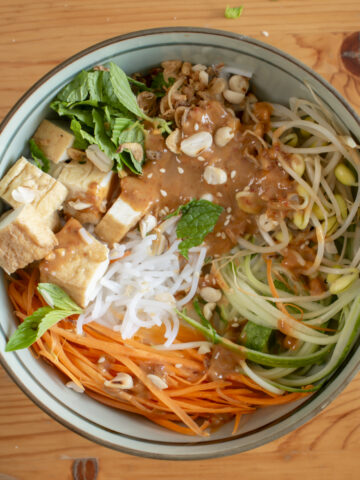 Vietnamese peanut noodles