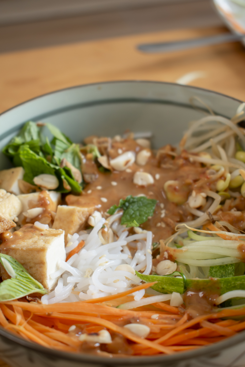 Vietnamese peanut noodles