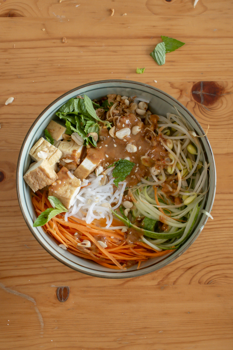 Vietnamese peanut noodles