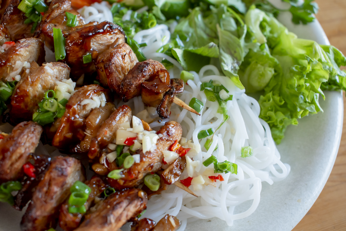 vegan bun thit nuong